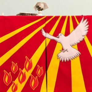 red and yellow cross flag